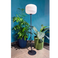 FLOOR LAMP - SAND BLACK & WHITE GLASS - NAH2001 - Image 2