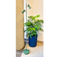 FLOOR LAMP - MATT GREEN & BRASS- NAH3002/13 - Image 2
