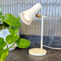 TABLE LAMP - MATT WHITE & BRASS - NAH3001/25 - Image 2