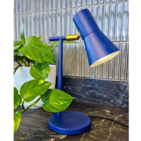 TABLE LAMP - MATT BLUE & BRASS - NAH3001/05 - Image 2