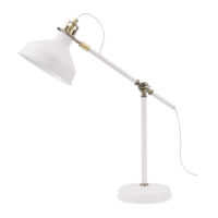 table lamp, matt white & brass, NAH2007/25