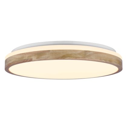 LED CEILING FITTING BRODSKY – 36W 3CCT OAK WOOD – ASG150/3CCT