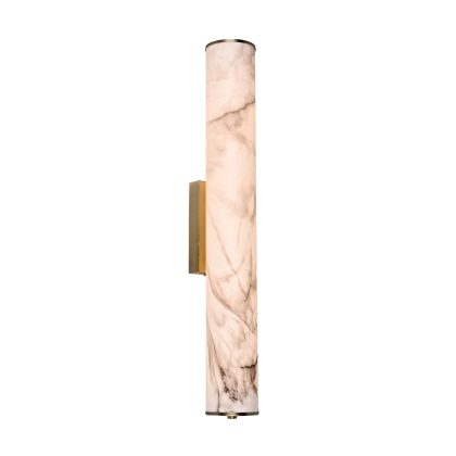WALL LIGHT – TUBE SHAPE WITH ALABASTER-INSPIRED FINISH – EBD0311
