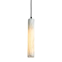 PENDANT FITTING - TUBE SHAPE WITH ALABASTER-INSPIRED FINISH - EBD0686/04