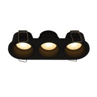 MINI FIXED TRIPLE DOWNLIGHT SOFT EDGE – SAND BLACK - DL139/04