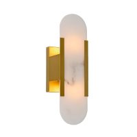 WALL LIGHT GOLD WITH ALABASTER-INSPIRED FINISH - EBD0339/12