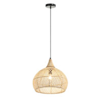 NATURAL RATTAN PENDANT 400MM - LLG146/38