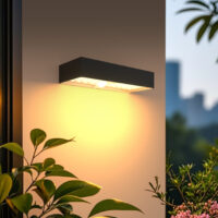Solar Wall Light Black -SLT209/04