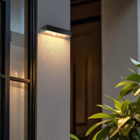 Solar Wall Light Black -SLT209/04