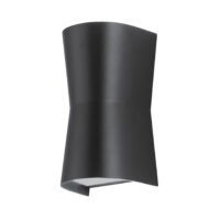WALL LIGHT ROUND, 2X7W GU10 IP65, BLACK - LGW1952/04