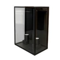 OUTDOOR WALL LANTERN, 2 LIGHT, STAINLESS STEEL - GTL361