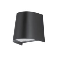 WALL LIGHT ROUND, 1X7W GU10 IP65, BLACK - LGW1101/04