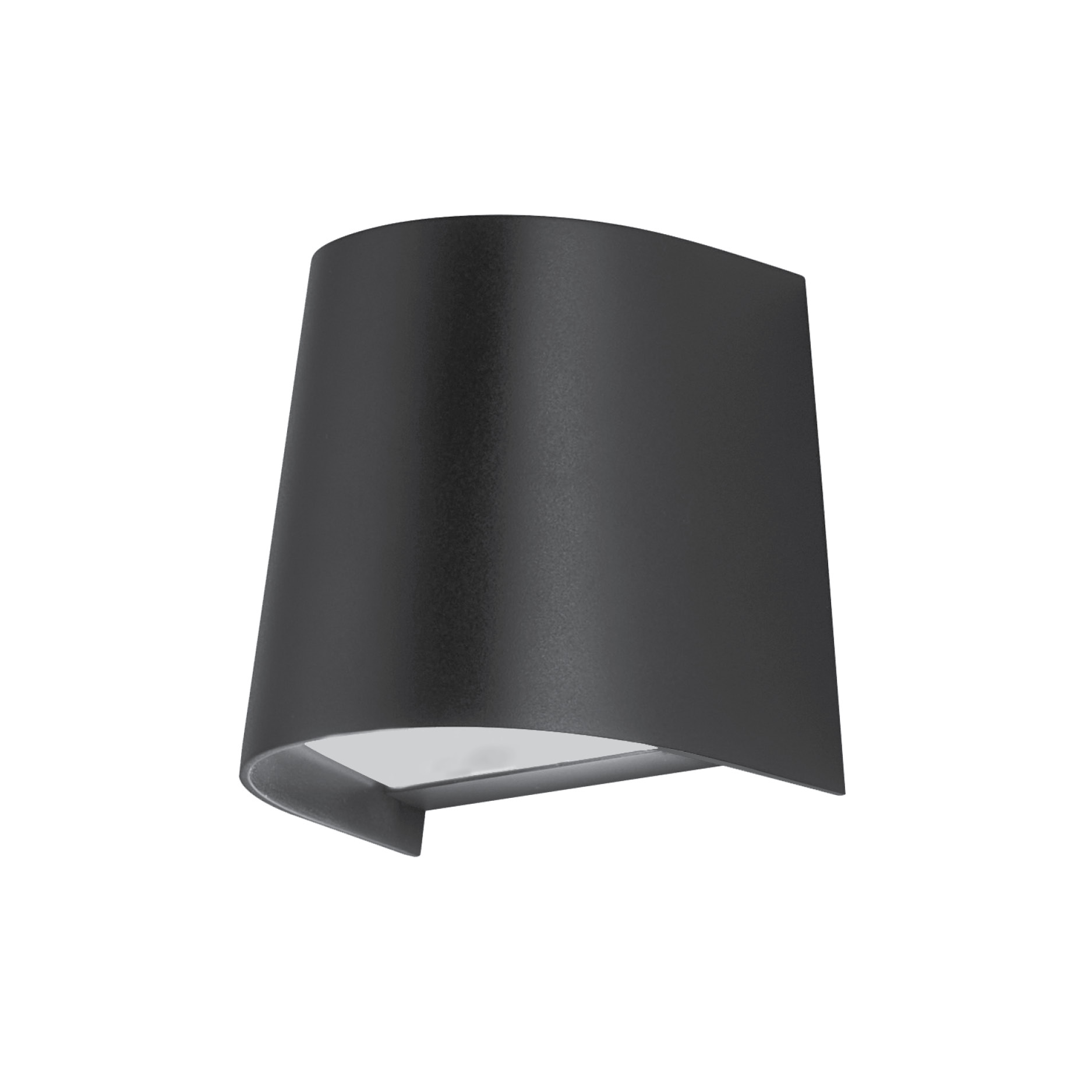 WALL LIGHT ROUND, 1X7W GU10 IP65, BLACK - LGW1101/04