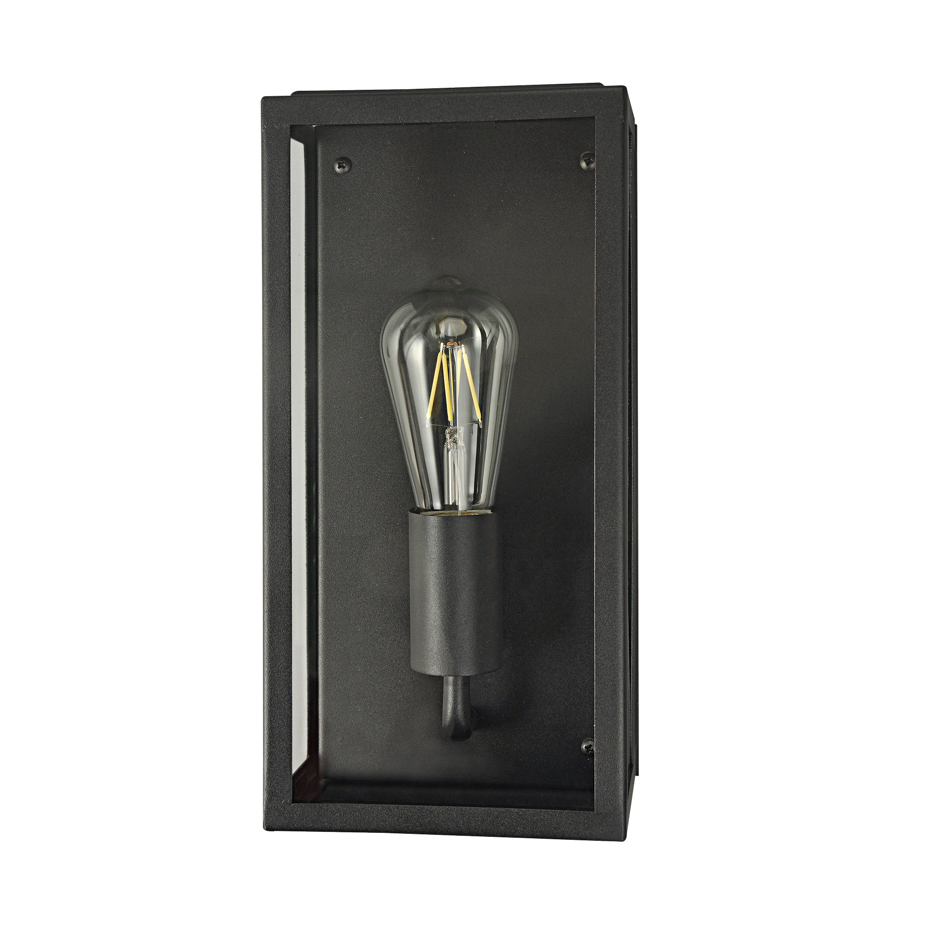 OUTDOOR WALL LANTERN - 60W E27 IP44 STAINLESS STEEL - GTL362
