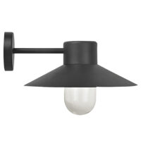OUTDOOR WALL LANTERN - 60W E27 IP44 BLACK - GTL363/04