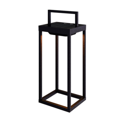 SOLAR LED LANTERN, 3000K, BLACK – GTL705