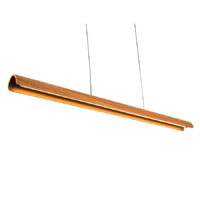 WOODEN LINEAR PENDANT, NATURAL OAK, 20W LED 3000K, 1290MM - LLG150