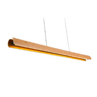 WOODEN LINEAR PENDANT, NATURAL OAK, 20W LED 3000K, 1200MM - LLG152
