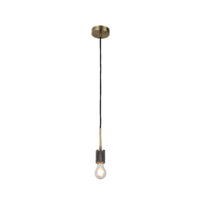 PENDANT CORD SET, E27, ANTIQUE BRASS - KAV431/36
