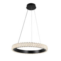 PENDANT FITTING LED 40W 600X1500MM BLACK 3CCT DIM - KAV915/D600