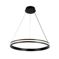 PENDANT FITTING LED 28W 600X1200MM BRUSH BLACK 3CCT DIM - KAV917/D600