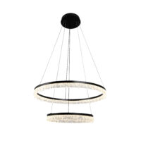 PENDANT FITTING LED  60W 800X500X1500 BLACK 3CCT DIM - KAV919/D800