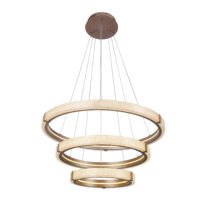 PENDANT FITTING LED 70W 800X600X400X1500MM CHAMPAGNE GOLD 3CCT DIM - KAV920/3P