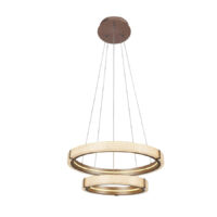 PENDANT FITTING, LED 48W 600X400X1500 CHAMPAGNE GOLD, 3CCT DIM - KAV920/2P