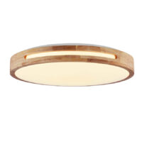 LED CEILING FITTING WOODBURY - 24W 3CCT OAK WOOD - ASG155/3CCT