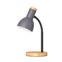 TABLE LAMP - MATT GREY & WOOD - NAH2018/14