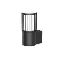 WALL FITTING 1XE27 IP54 PC DIFFUSER BLACK - GTL618/04