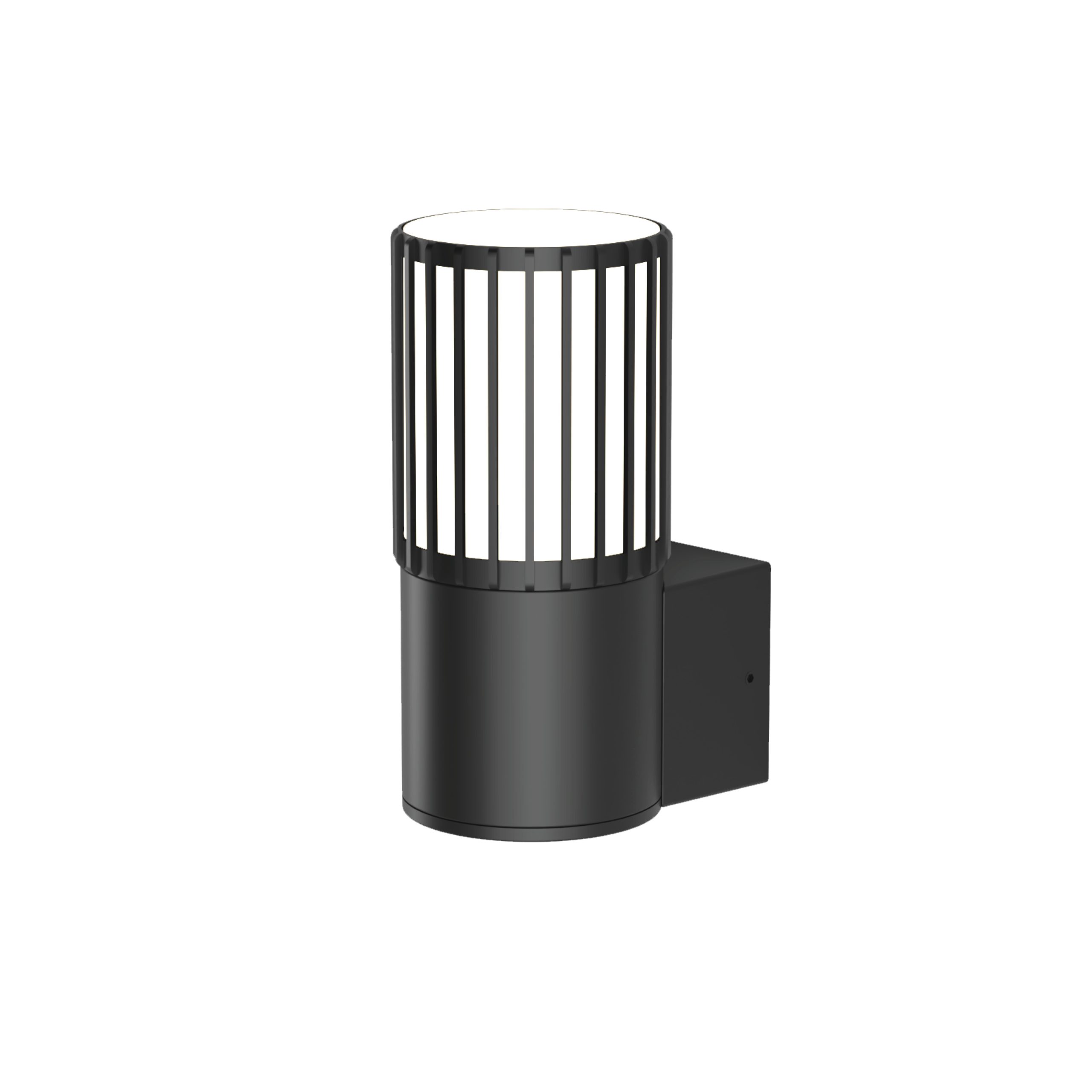 WALL FITTING 1XE27 IP54 PC DIFFUSER BLACK - GTL618/04