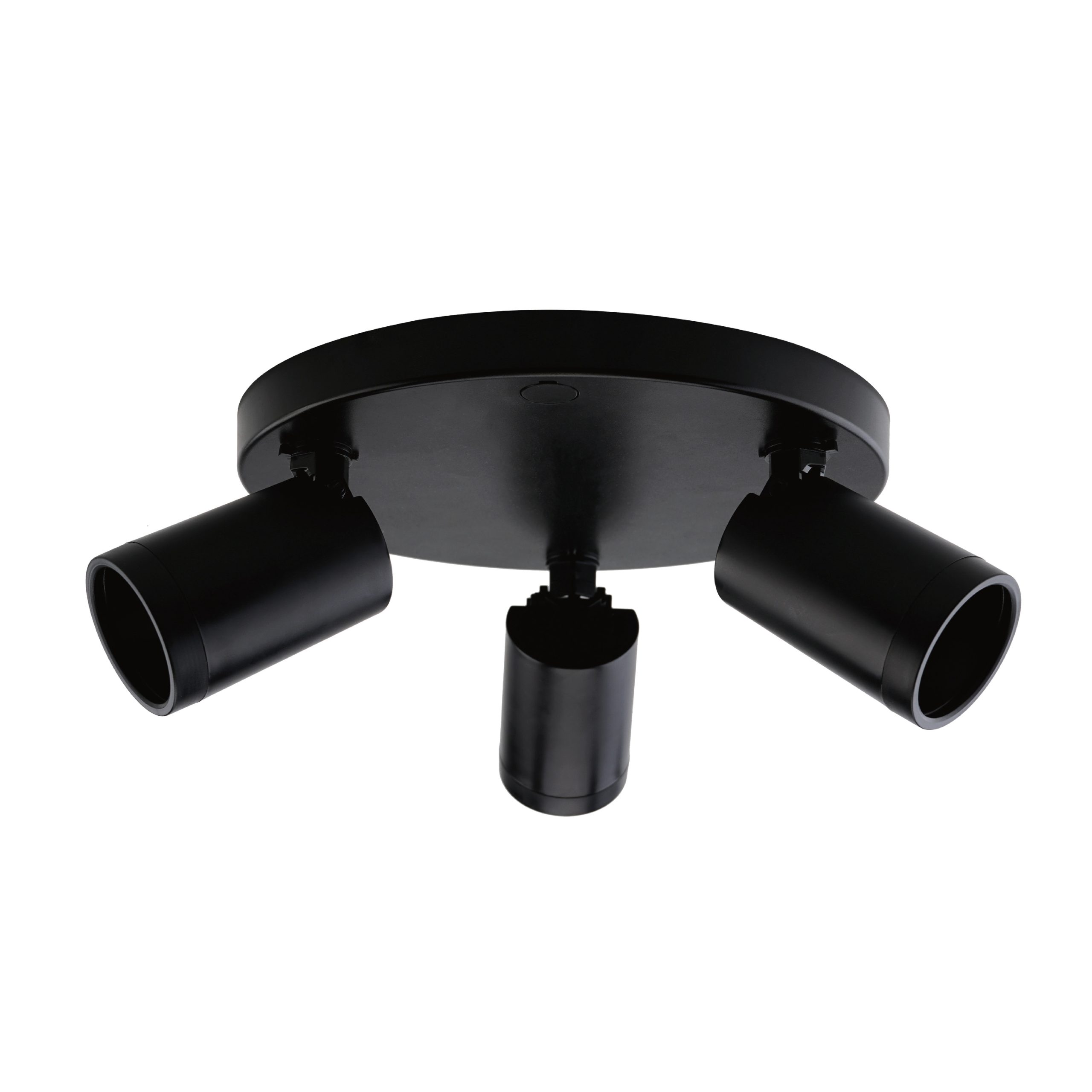 SPOTLIGHT 3X50W GU10 ROUND POLYCARB BLACK - GTL777/04