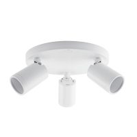 SPOTLIGHT 3X50W GU10 ROUND POLYCARB WHITE - GTL777/25