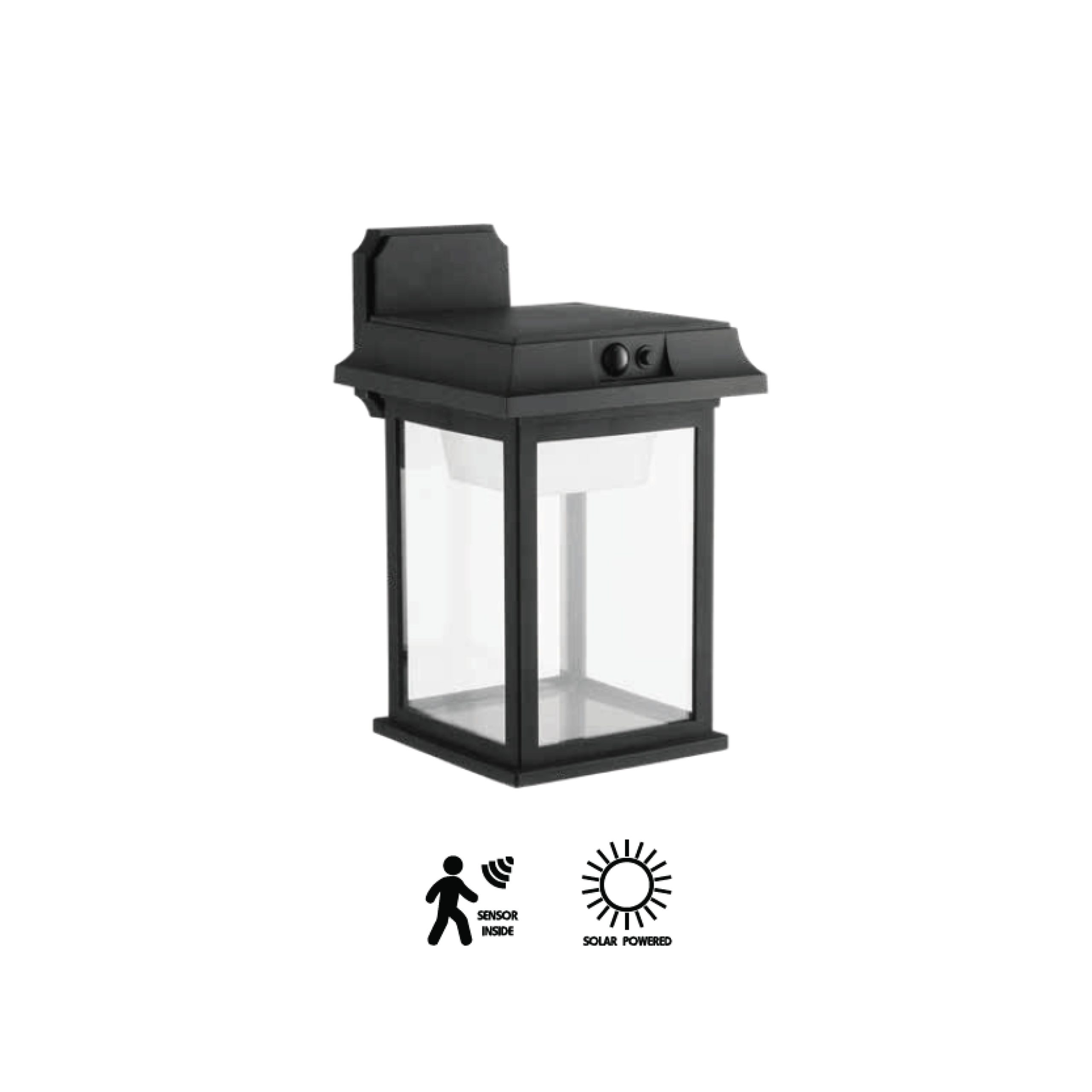 WALL FITTING LED SOLAR 8W 4000K IP44 WITH SENSOR - LGW747/04