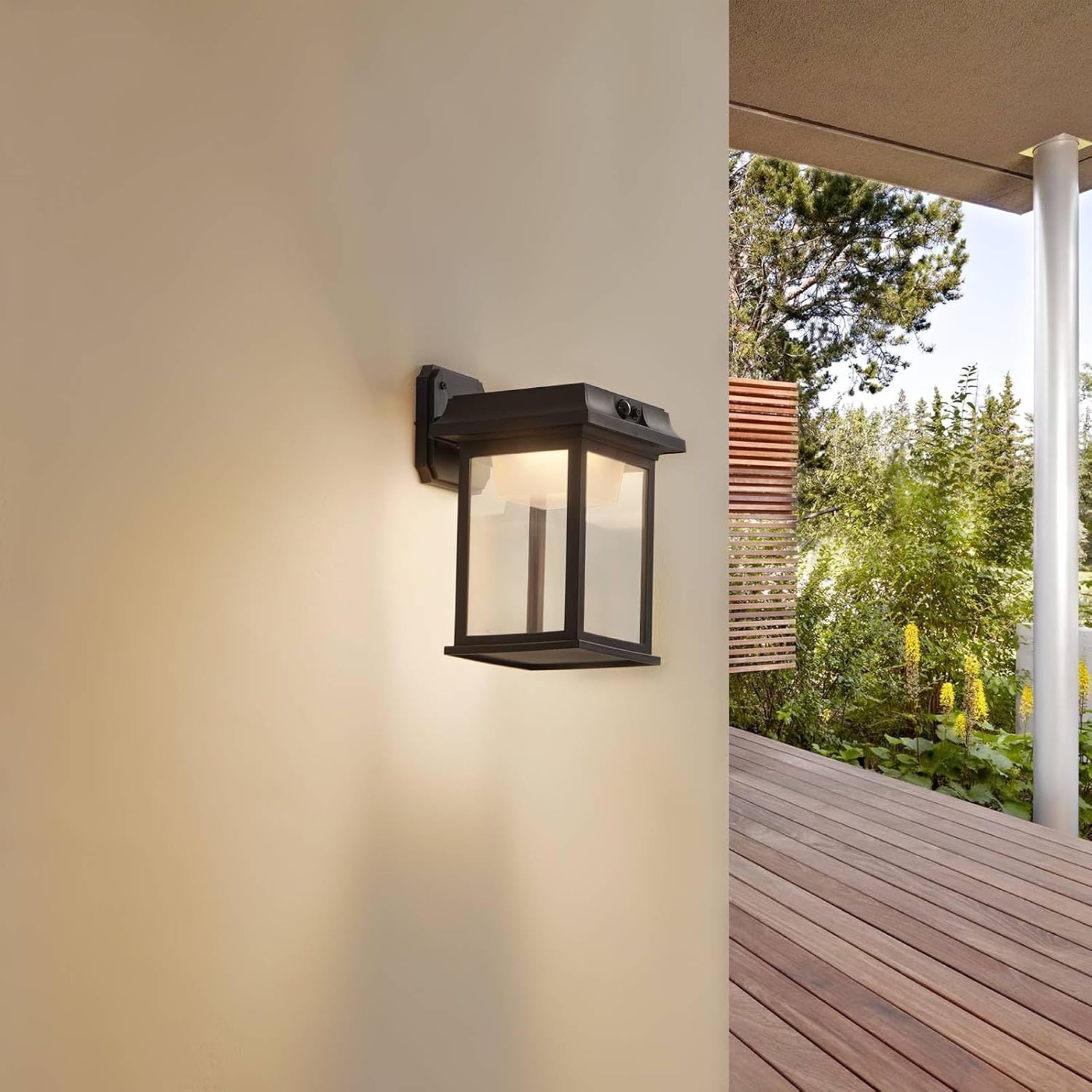 WALL FITTING LED SOLAR 8W 4000K IP44 WITH SENSOR - LGW747/04 - Image 2
