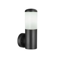 WALL FITTING E27 OPAL DIFFUSER IP44 BLACK - LGW296/04