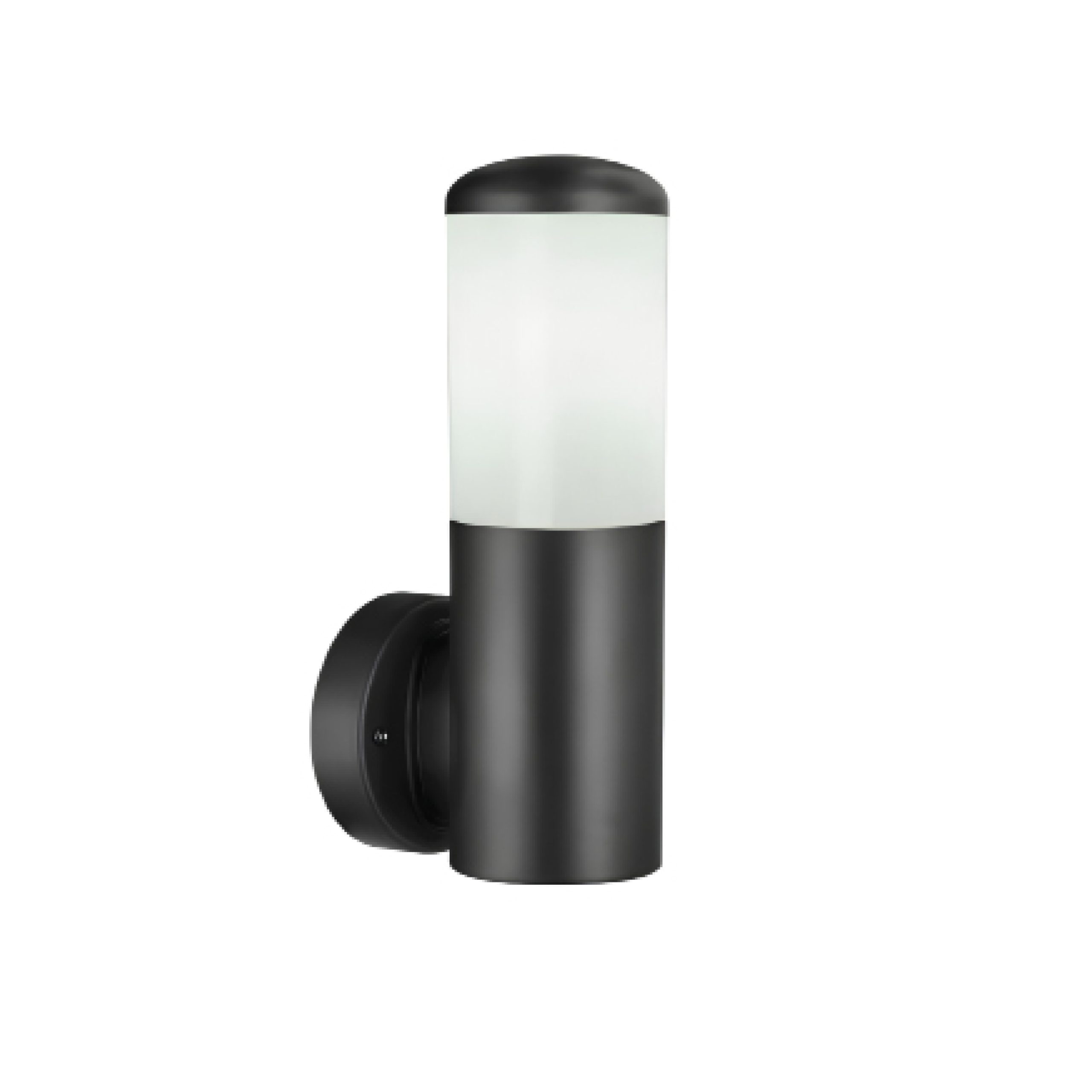 WALL FITTING E27 OPAL DIFFUSER IP44 BLACK - LGW296/04