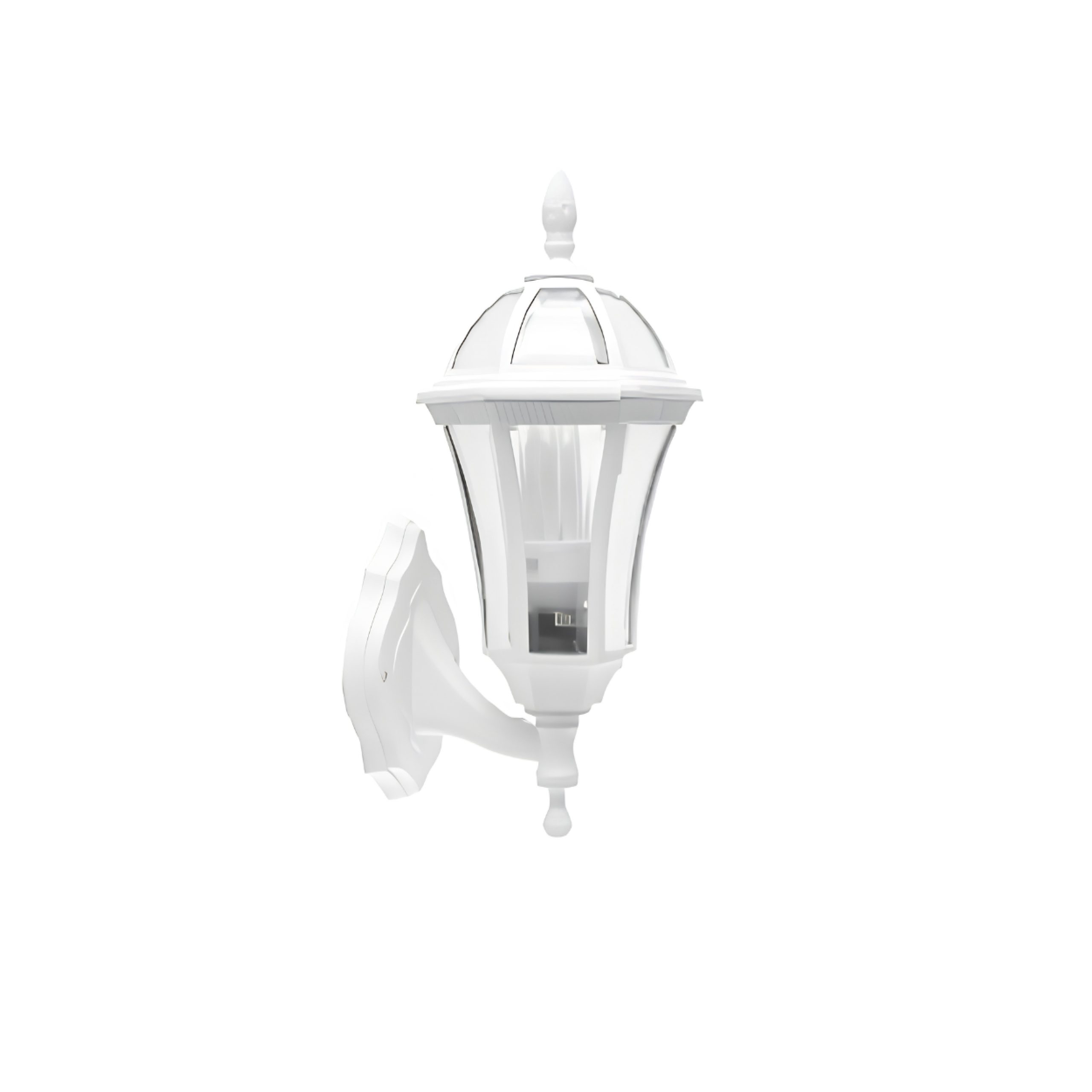 WALL FITTING E27 PC DIFFUSER IP44 WHITE - LGW741/25