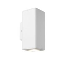 WALL FITTING SQUARE UP/DN 2X9W GU10 IP54 WHITE - LGW2203/25