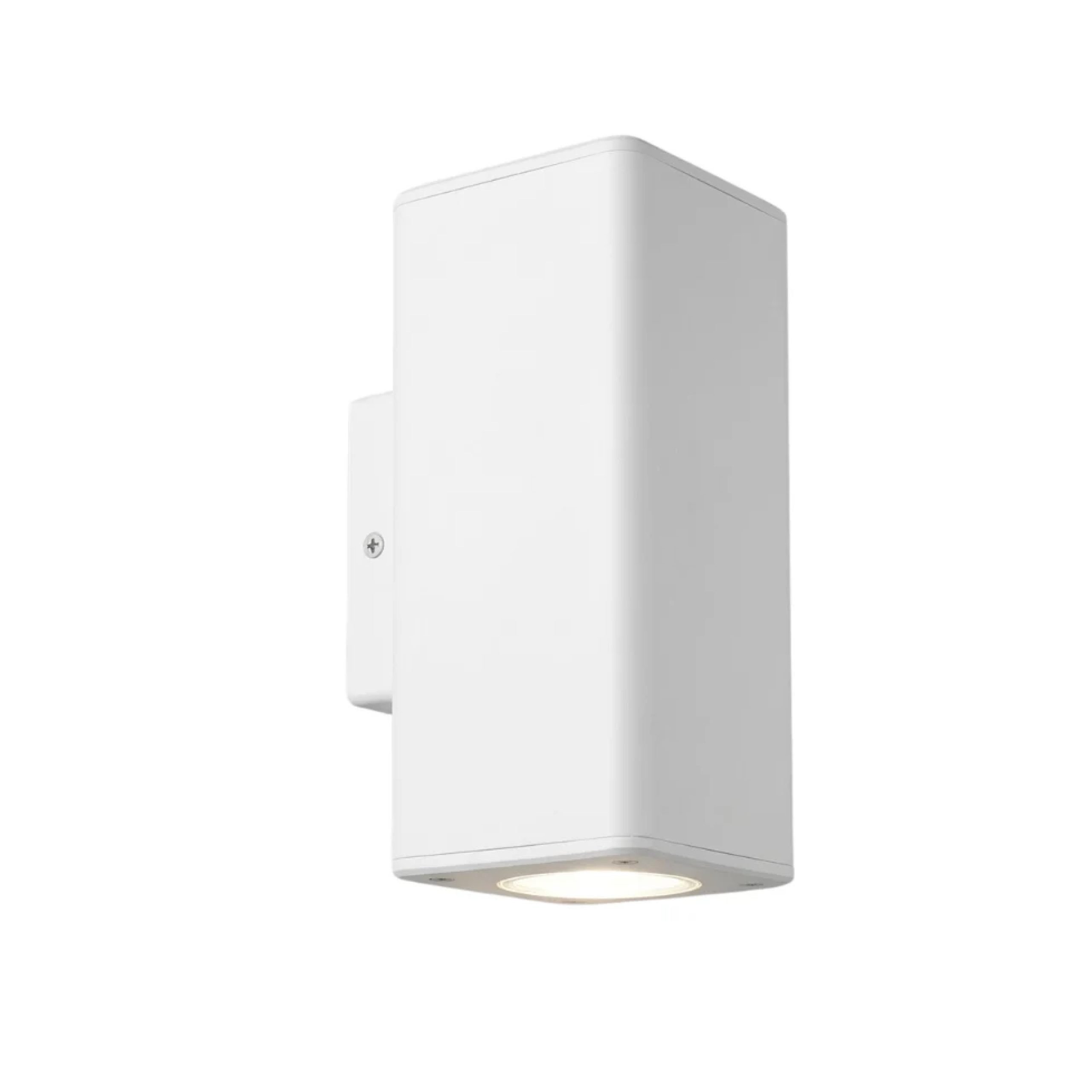 WALL FITTING SQUARE UP/DN 2X9W GU10 IP54 WHITE - LGW2203/25