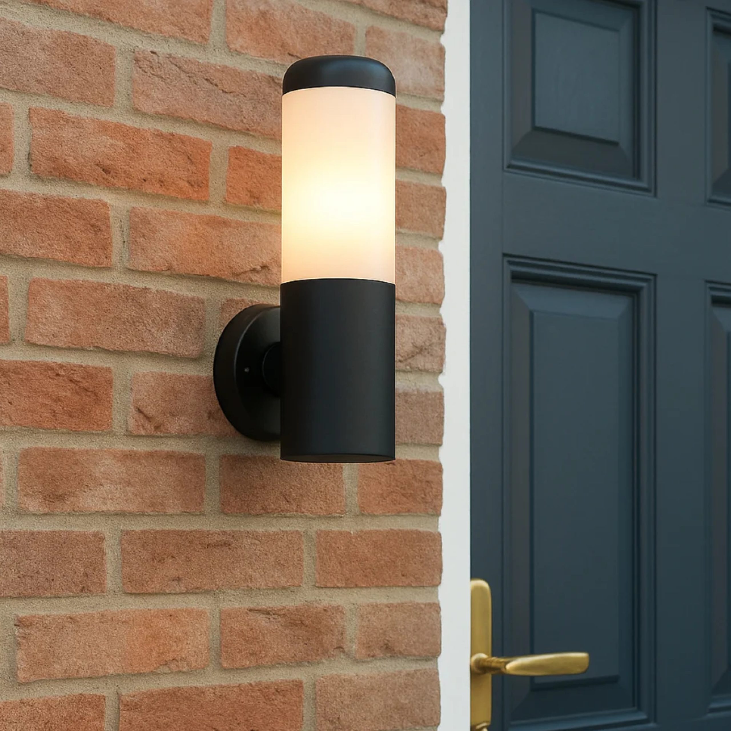 WALL FITTING E27 OPAL DIFFUSER IP44 BLACK - LGW296/04 - Image 2