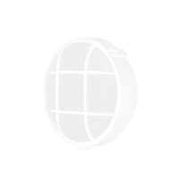 BULKHEAD 1LT E27 ROUND 2200MM GRID IP44 WHITE - LGW2541/25