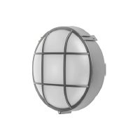 BULKHEAD 1LT E27 ROUND 2200MM GRID IP44 GREY - LGW2541/14